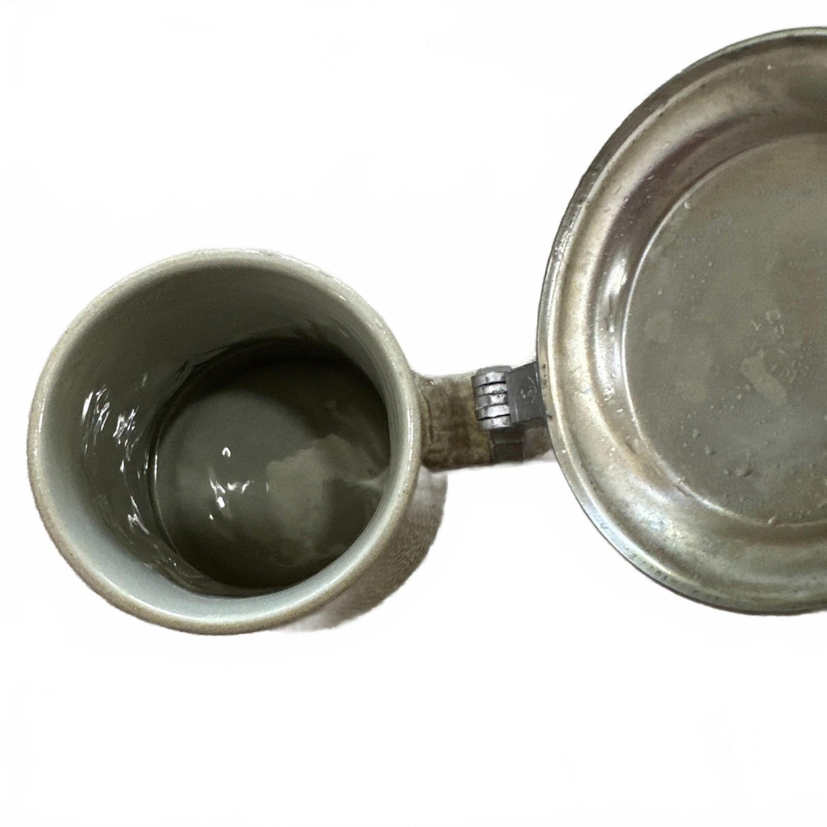 Vintage Bayern Bavaria German Beer Stein Pewter Lid