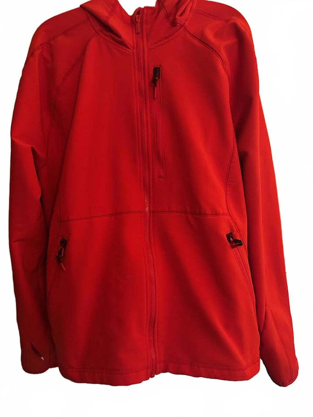 All in Motion Red/orange Active Full-Zip Hooded Jacket XL