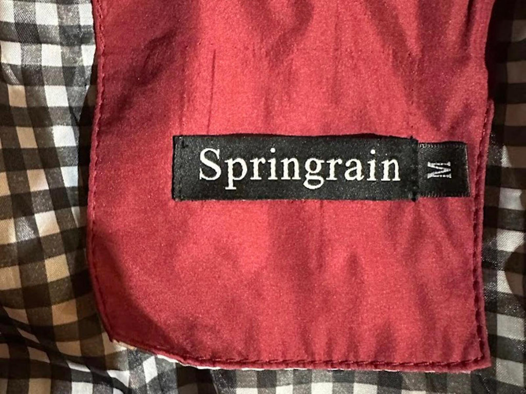 Springrain Burgundy Faux Leather Moto Jacket M