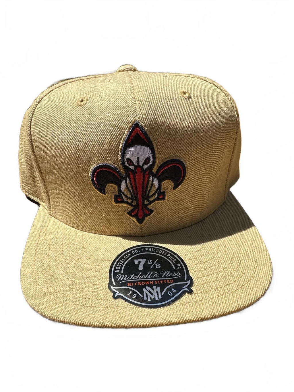 New Orleans Pelicans Mitchell And Ness NBA Hi Crown Fitted 7 3/8 Hat Cap