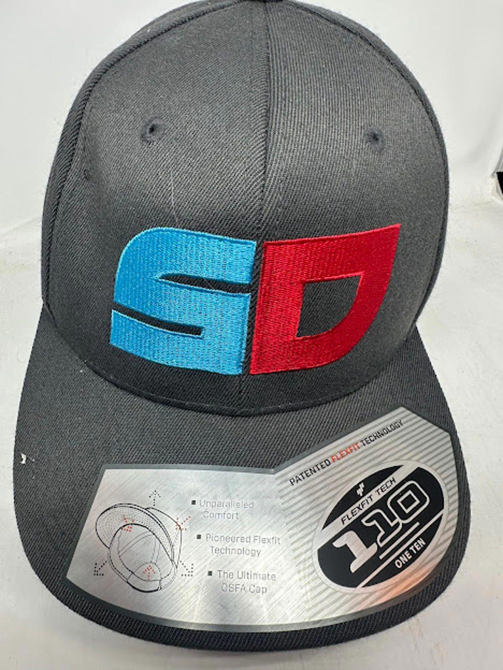 SD Logo Flexfit 110 Snapback Hat Gray
