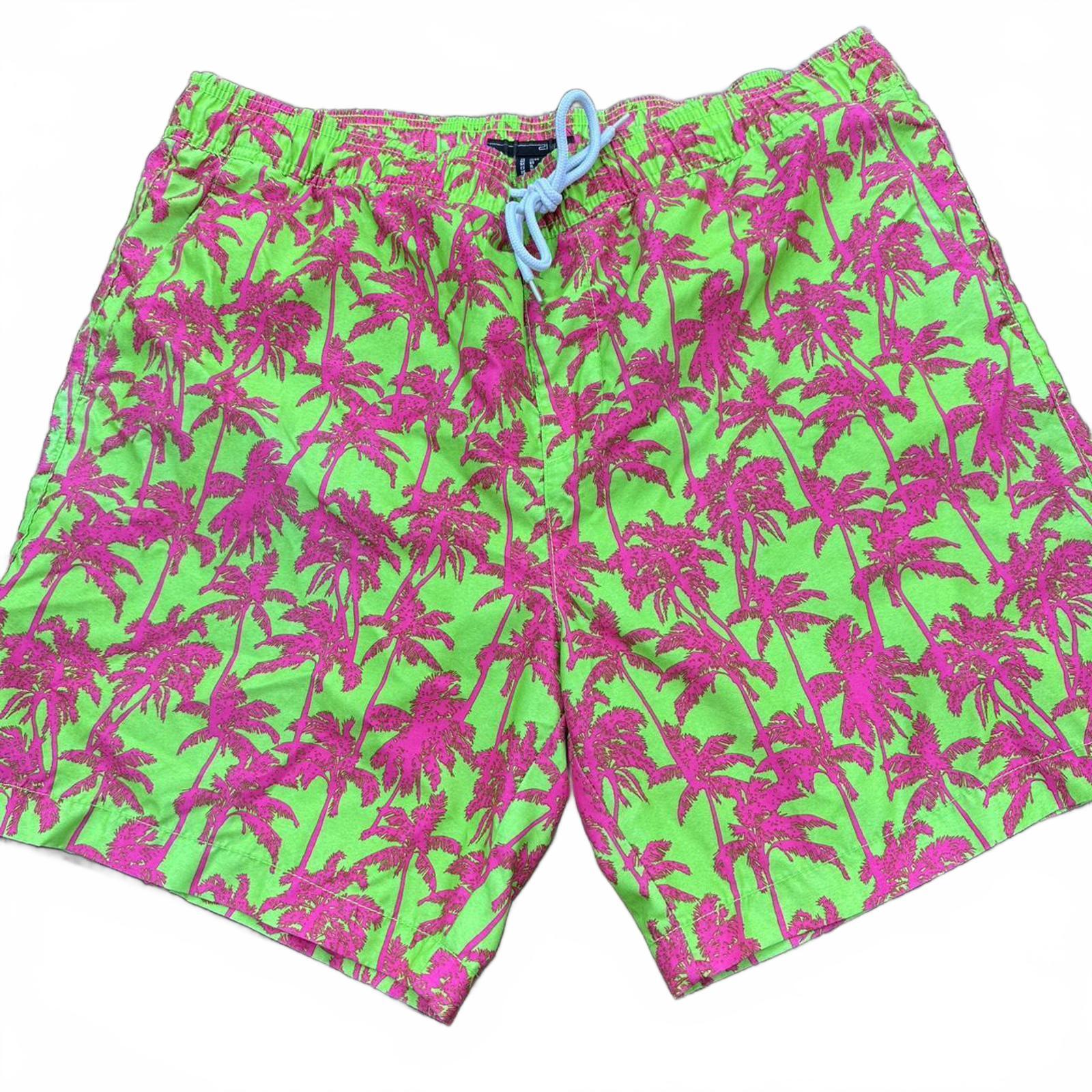 Zinen Neon Palm Swim Trunks XL