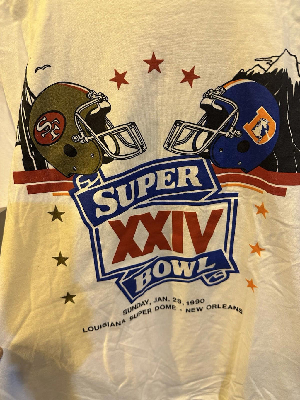 Vintage NFL 1995 San Francisco 49ers Vs Chargers Super Bowl XXIX  Shirt Sz L