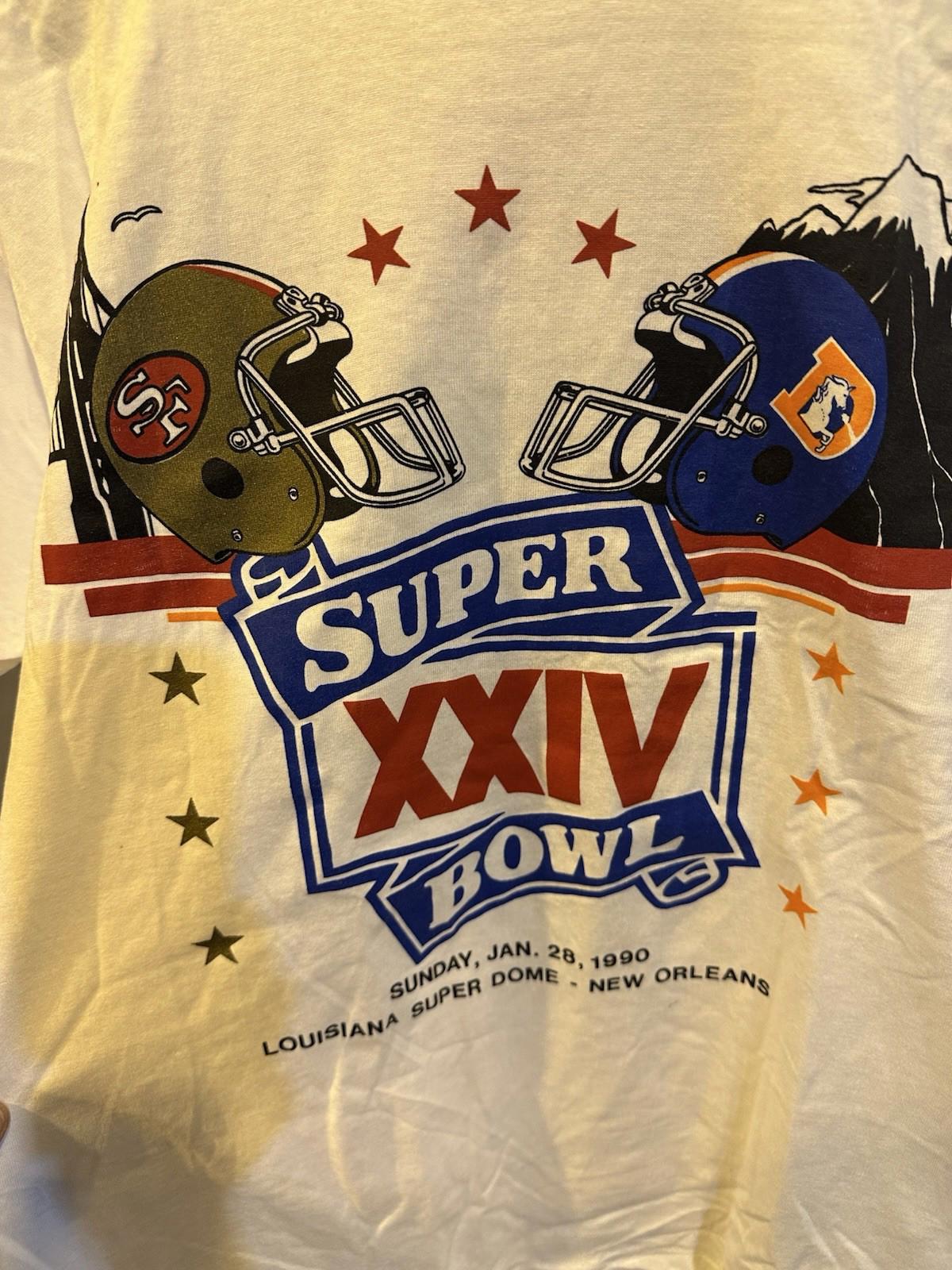 Vintage NFL 1995 San Francisco 49ers Vs Chargers Super Bowl XXIX  Shirt Sz L