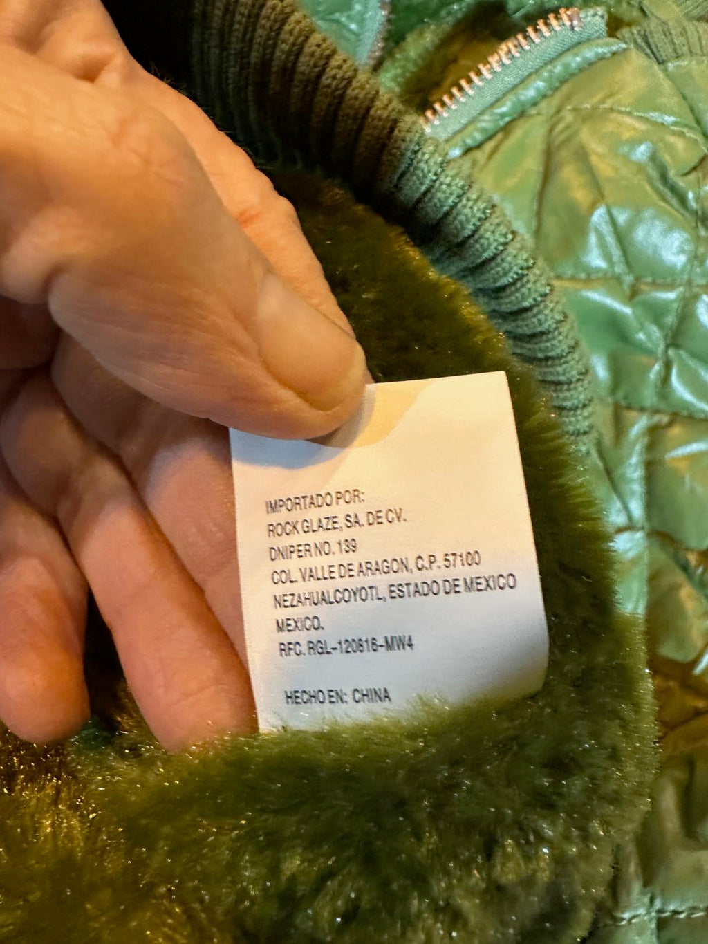 Vintage Classic Roosevelt NY Quilted Jacket S Green