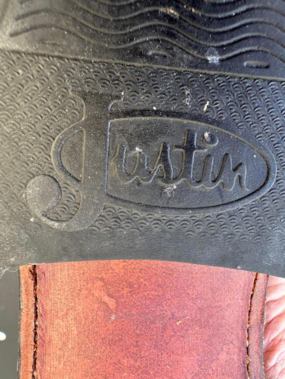 Justin Ropers Western Boots Tan 6.5 B USA