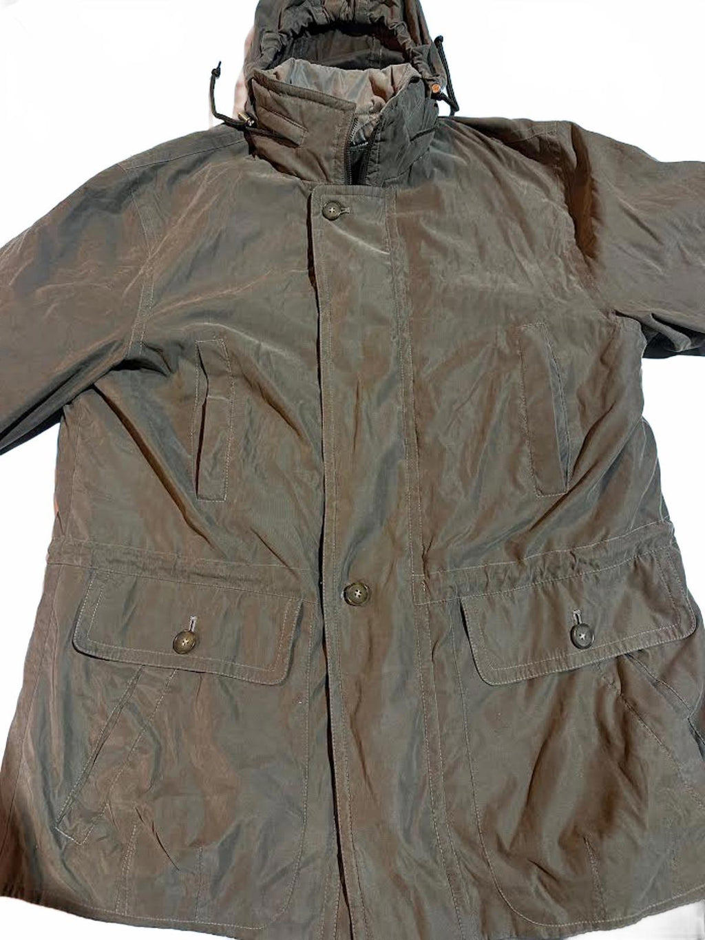 London Fog Insulated Field Jacket w/ Hideaway Hood M