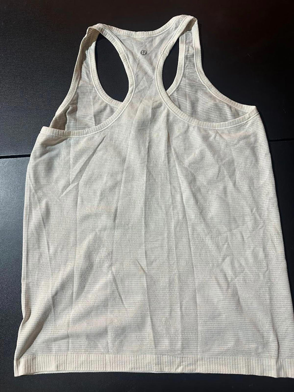 Lululemon White Racerback Tank Top