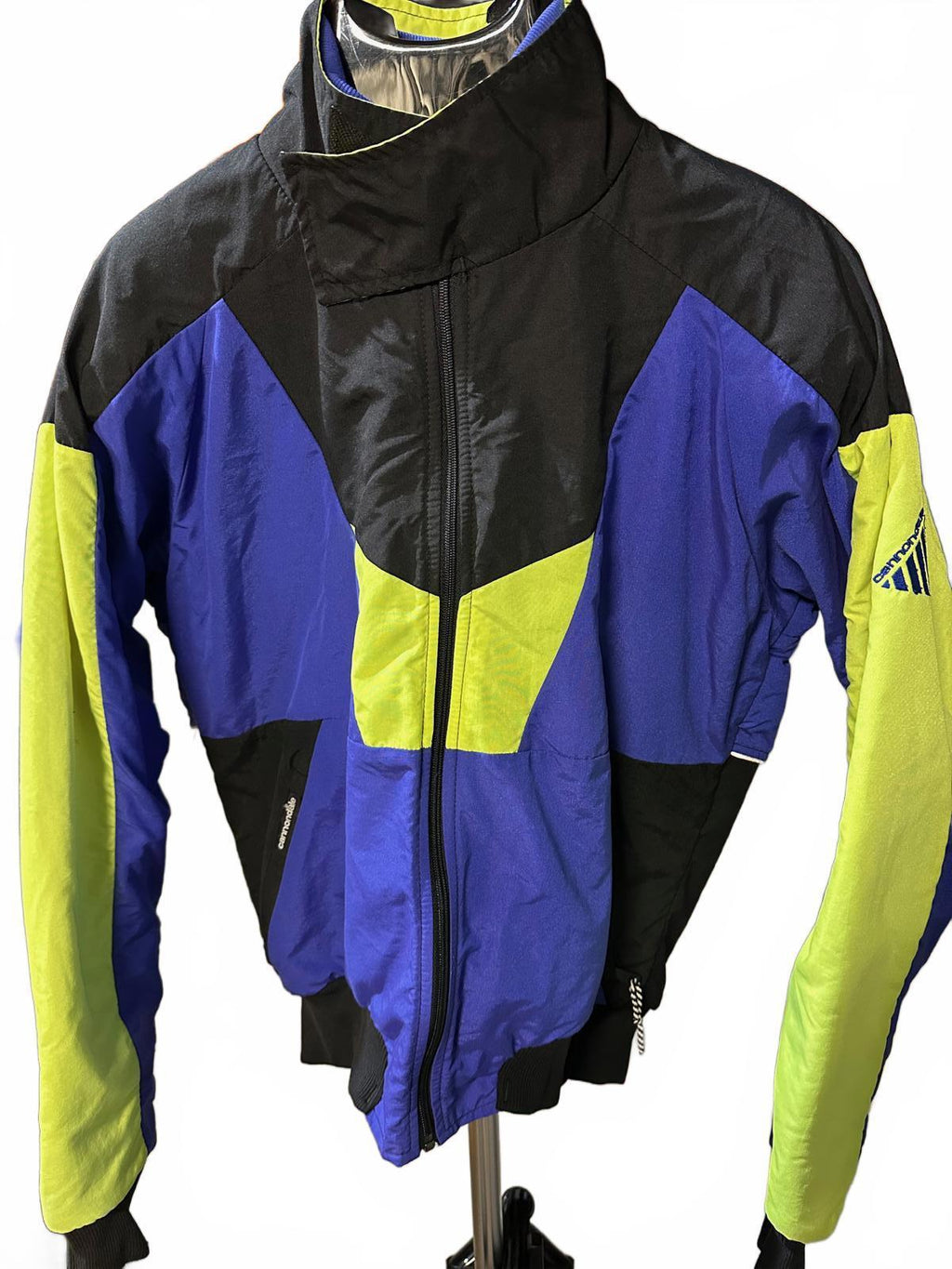 Vintage Cannondale Chartreuse Purple Black Windbreaker L