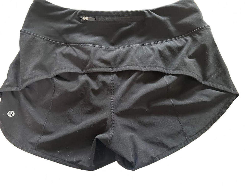 Lululemon Black Running Shorts Lined 4”