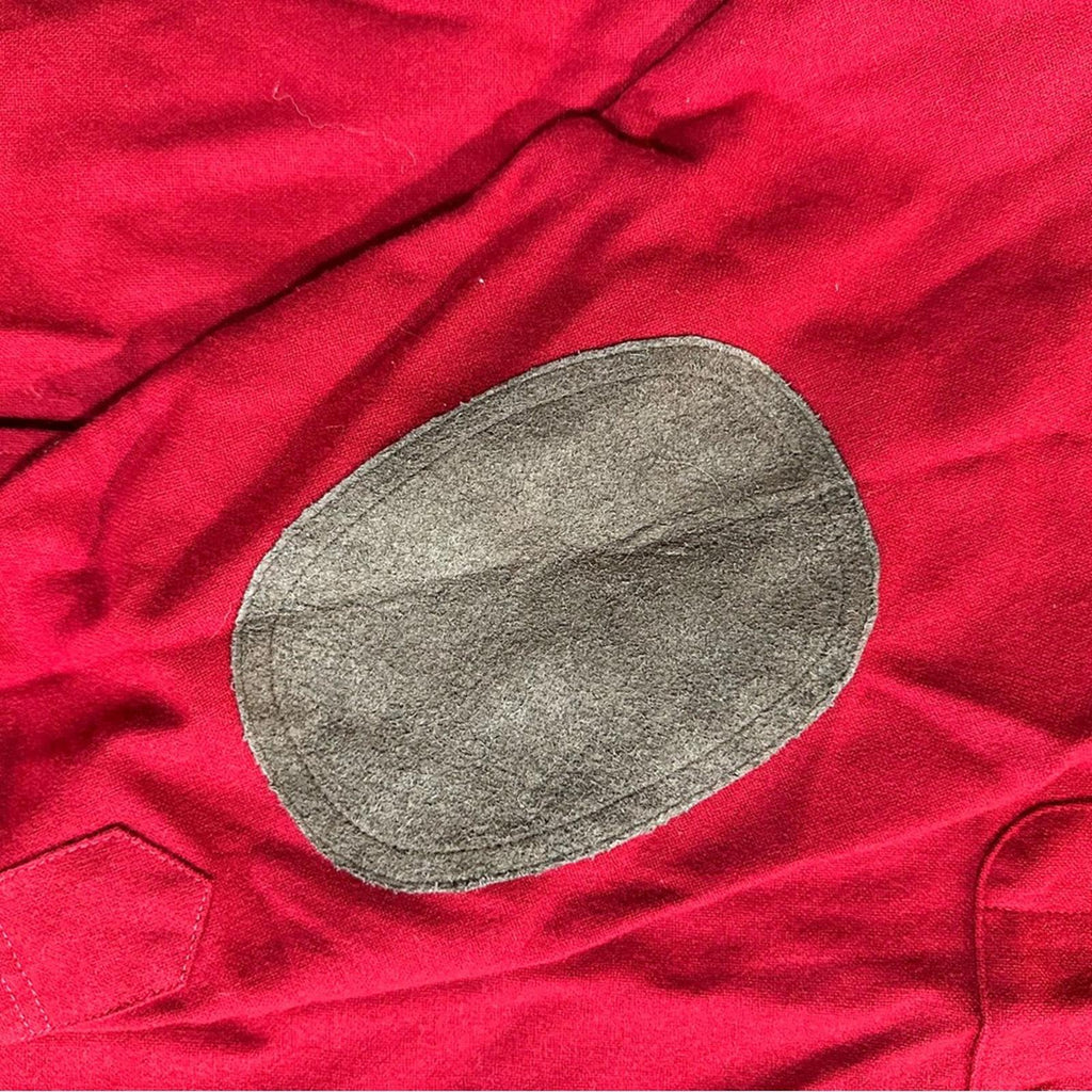 Vintage Pendleton Wool Shirt Jacket Red suede elbow patches