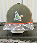 Bassdash Duck Patch Trucker Hat Camo Brim