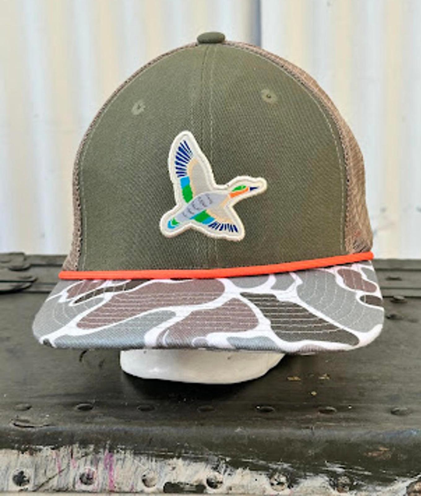 Bassdash Duck Patch Trucker Hat Camo Brim