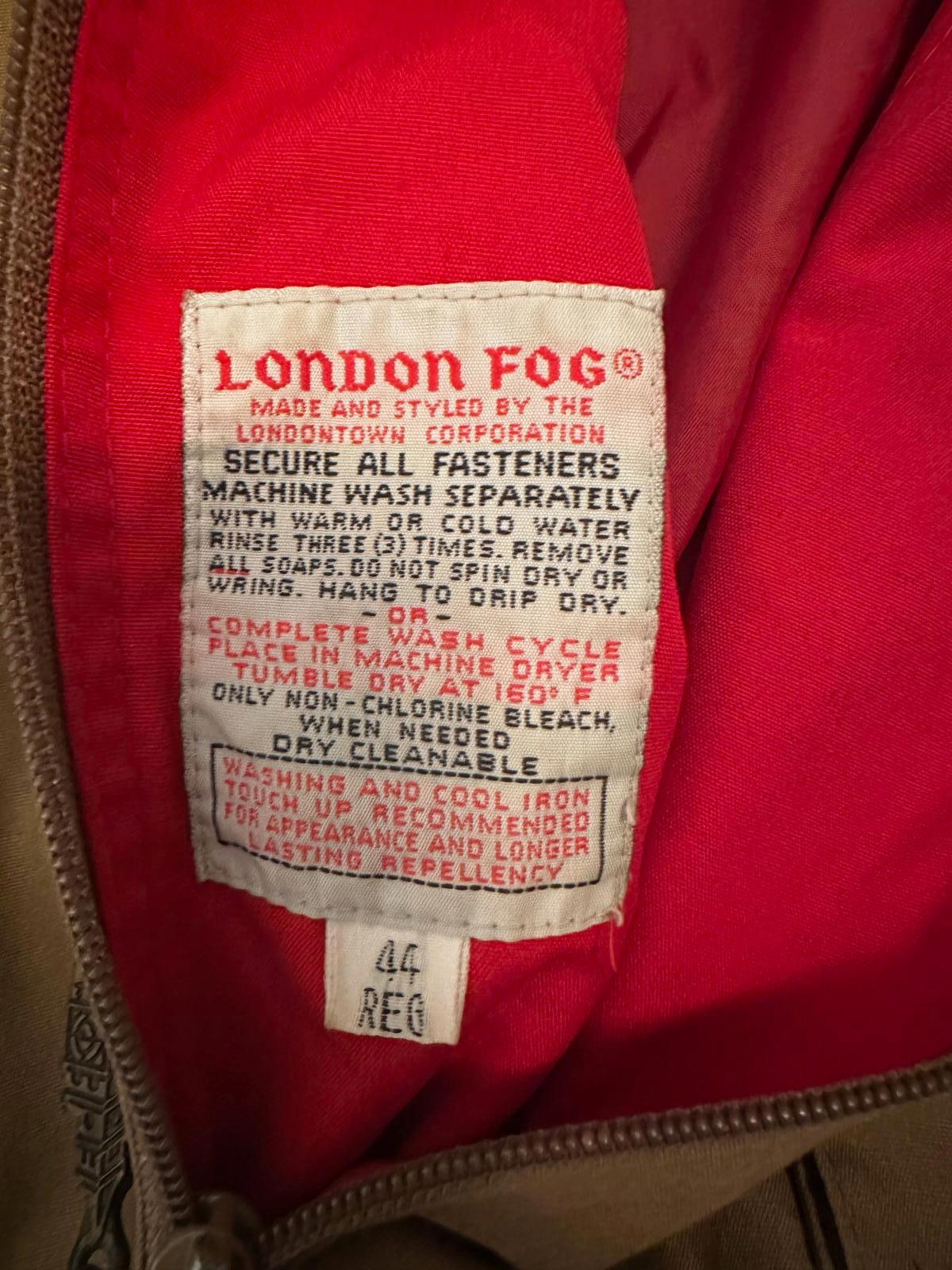 London Fog Brown Men’s Jacket 44R (lining missing)
