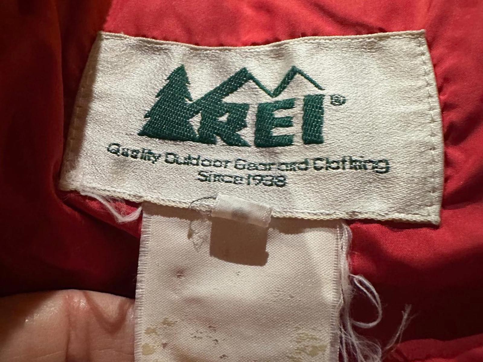 Vintage REI Red Down Puffer Jacket 1970s-80s Medium