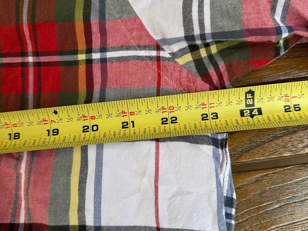 Polo Ralph Lauren Men’s Large Shirt Plaid Tartan Red Green