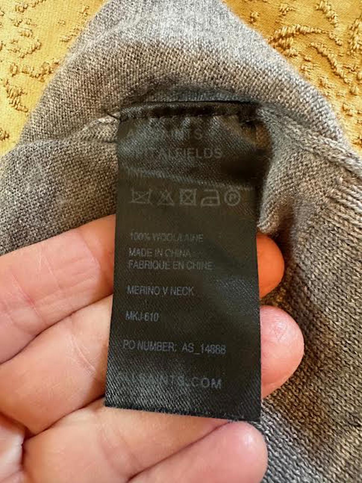 AllSaints Spitalfields Men’s Grey V-Neck Sweater M