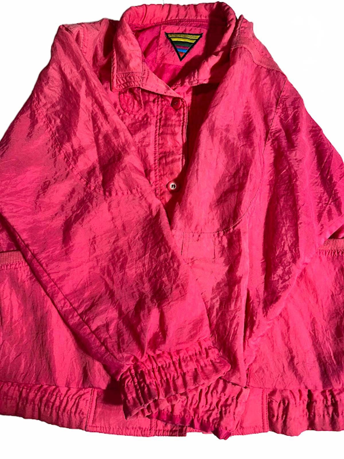 Vintage Crosswinds Pink Windbreaker Retro Logo Jacket L