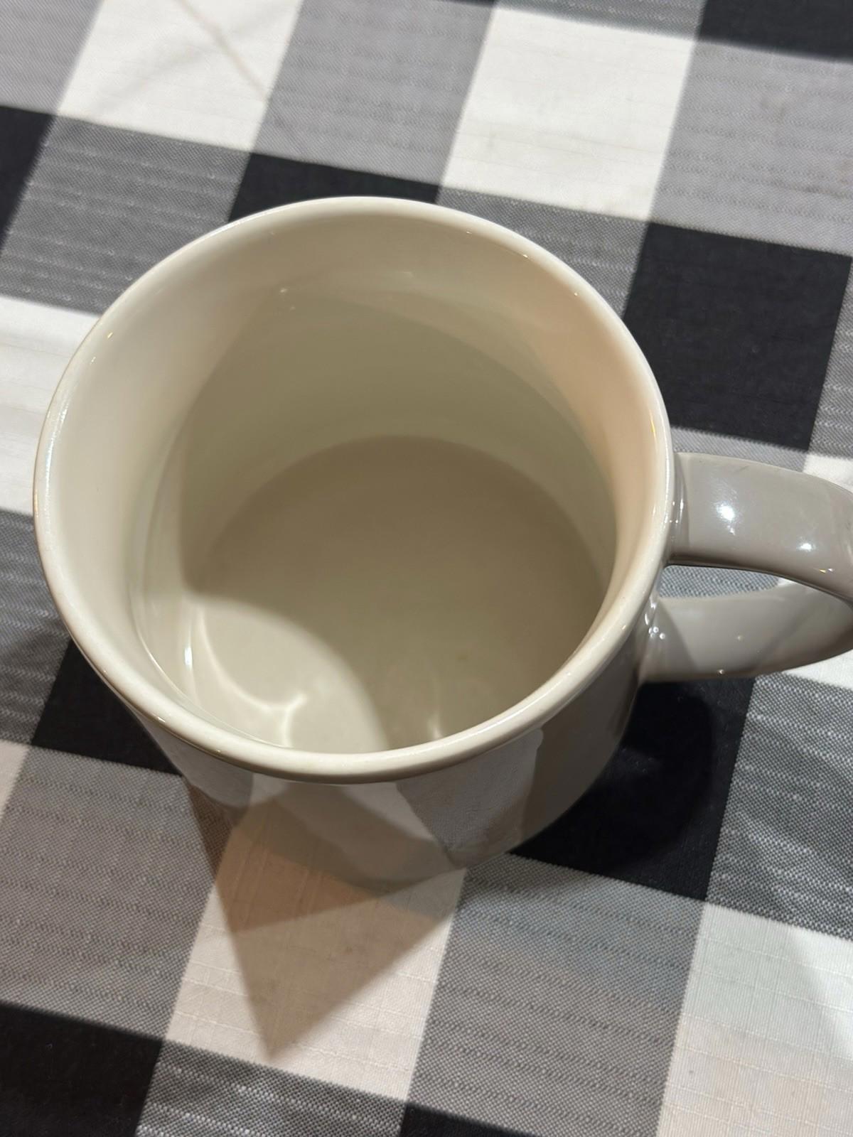 Starbucks (16 oz) Matte Taupe Wide Base Embossed Coffee Mug