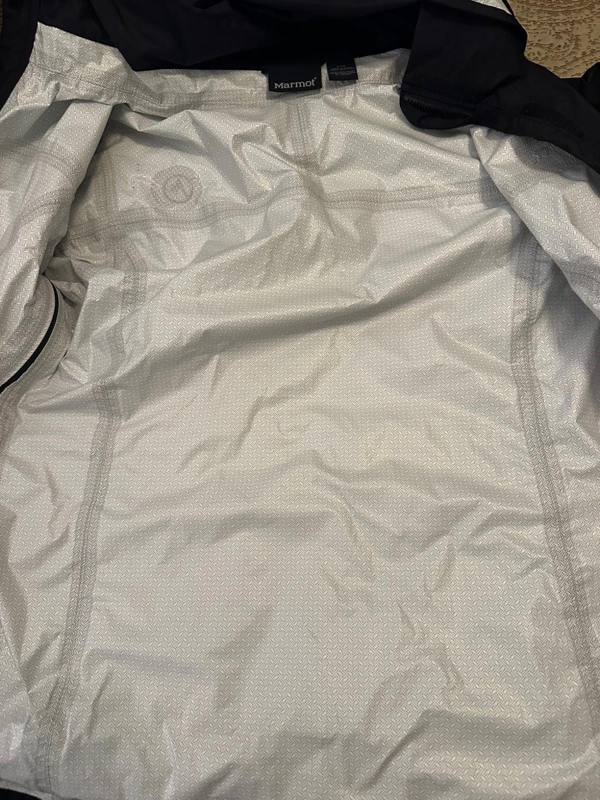 Marmot Black Waterproof Rain Jacket Men’s L Hooded