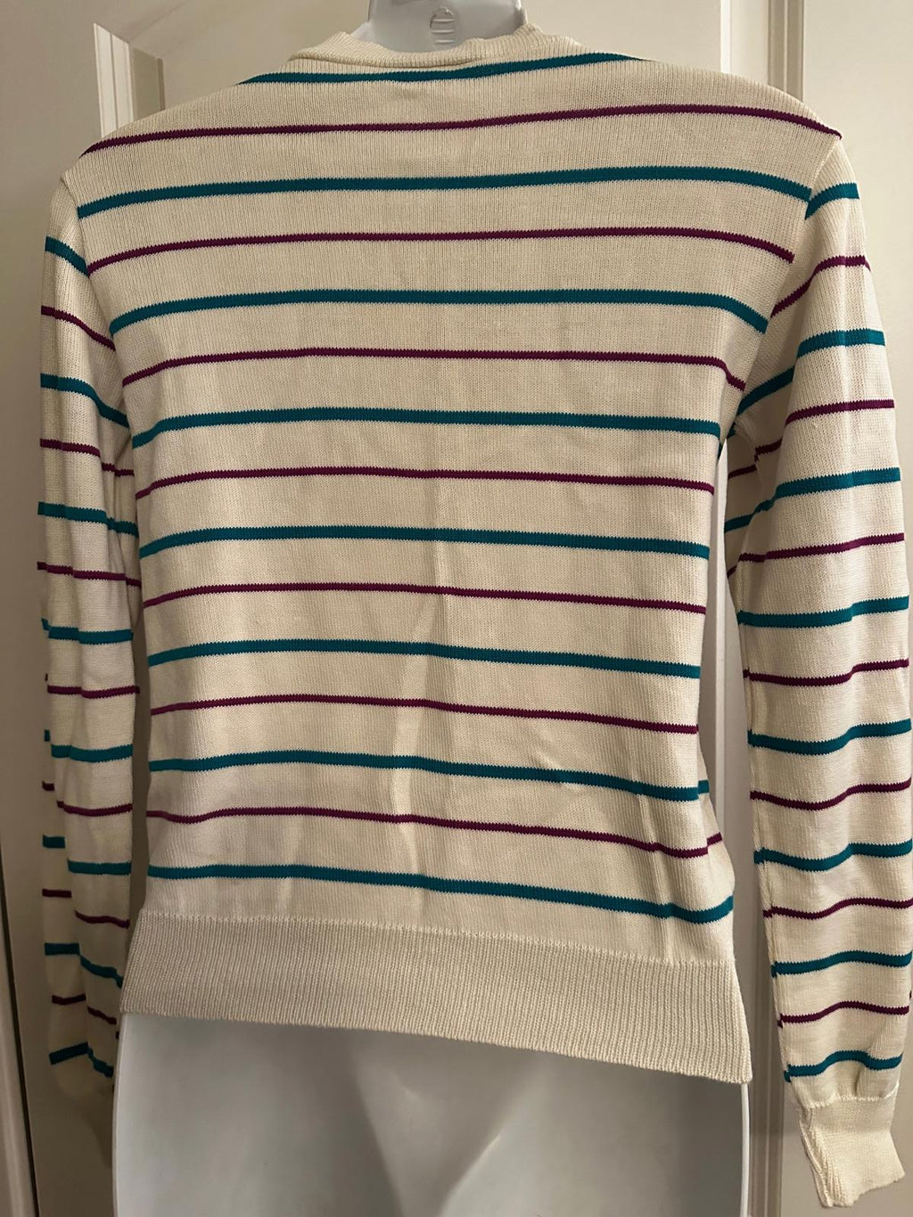 1970s Hang Ten Striped Mock Neck Sweater XS