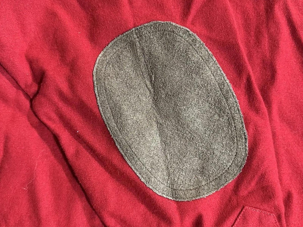 Vintage Pendleton Shirt Mens Medium Red Wool Flannel Elbow Patches USA Outdoors
