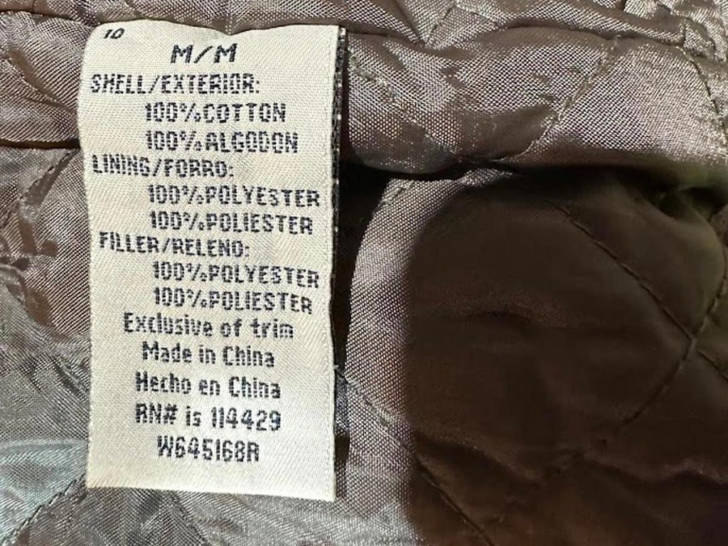 Vintage Whispering Smith Quilted Field Jacket Utility Coat