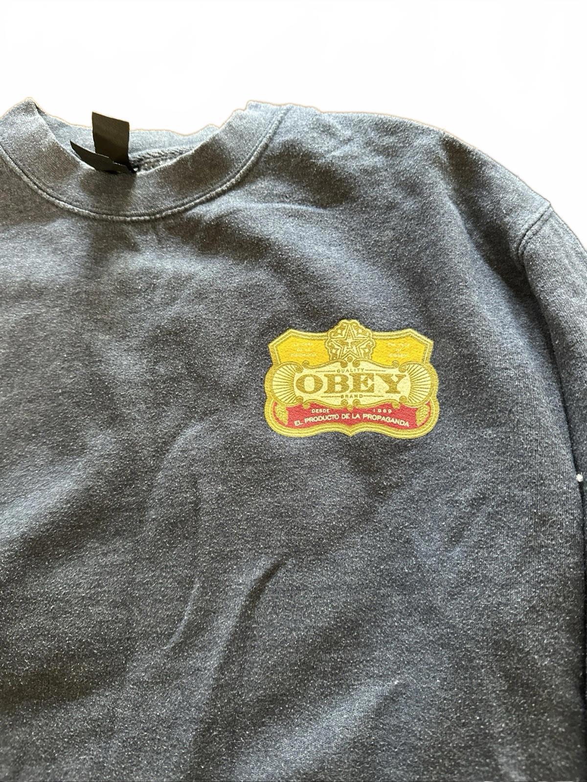 Vintage Obey Navy sweatshirt Size Small