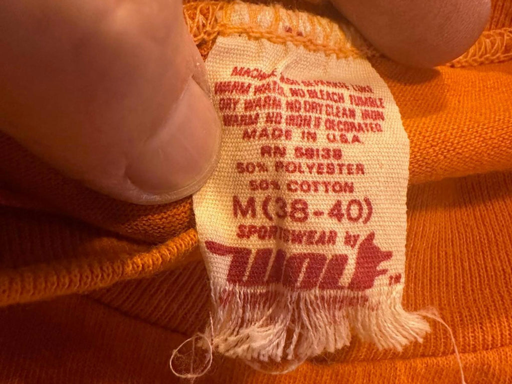 Vintage 1981 Nut Tree “The Great Scarecrow Contest” Pumpkin Orange Tee USA made