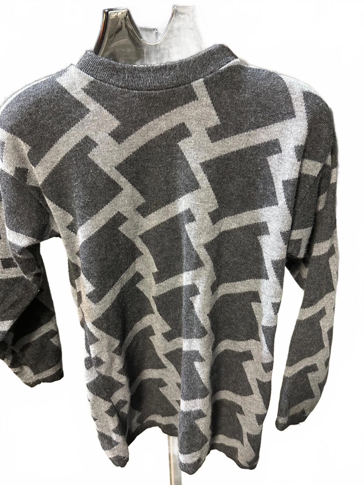 Vintage LA Headline Geometric Sweater USA M
