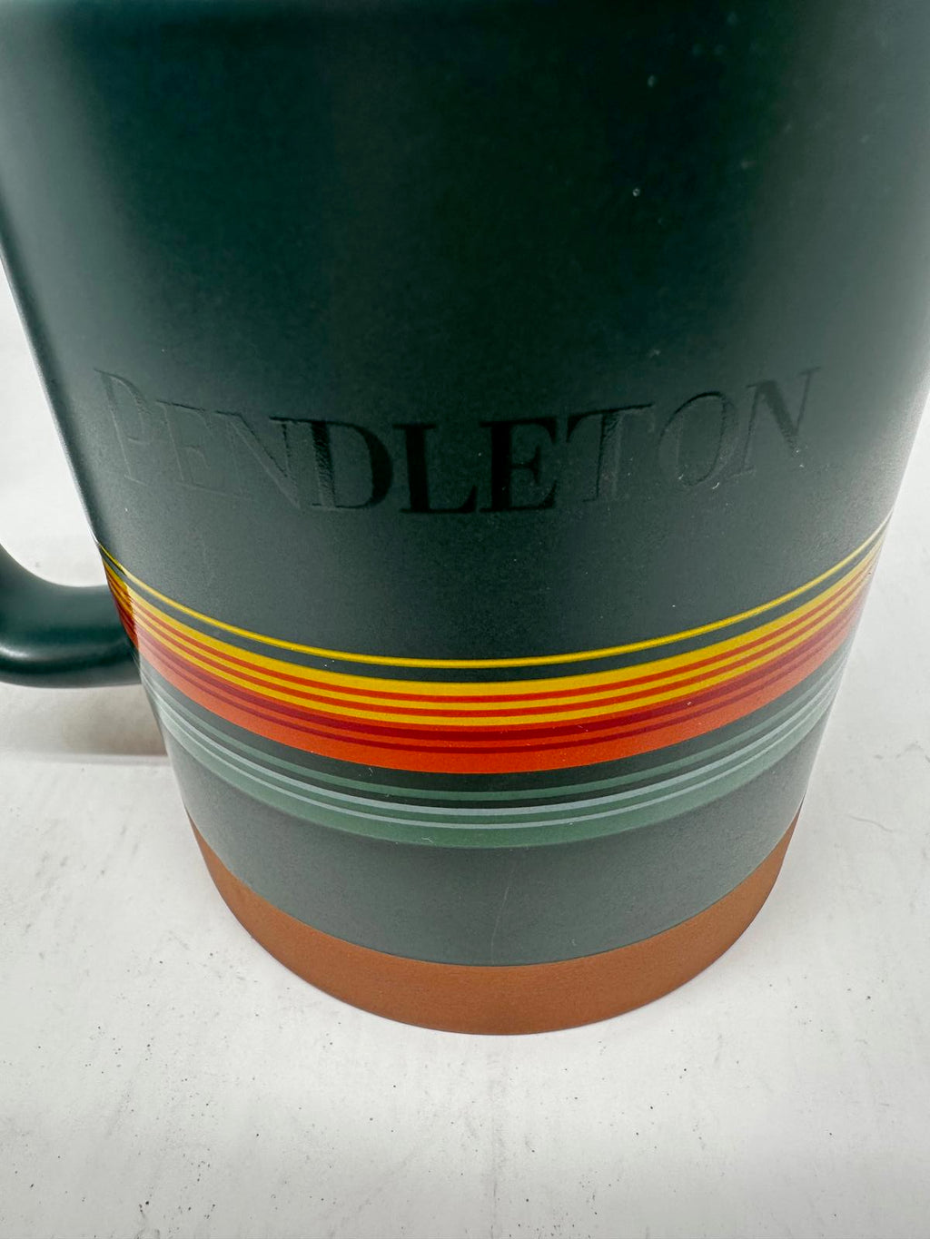 Pendleton 18oz Ceramic Mug – Heritage Stripe Design
