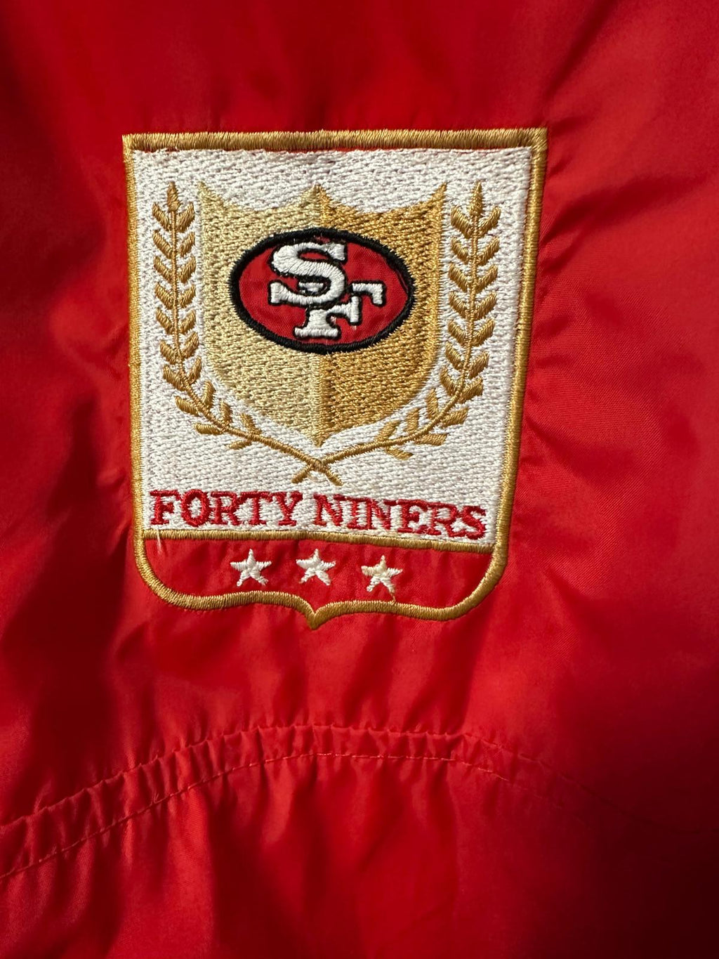 Vintage 80s San Francisco 49ers Forresters Red Light jacket