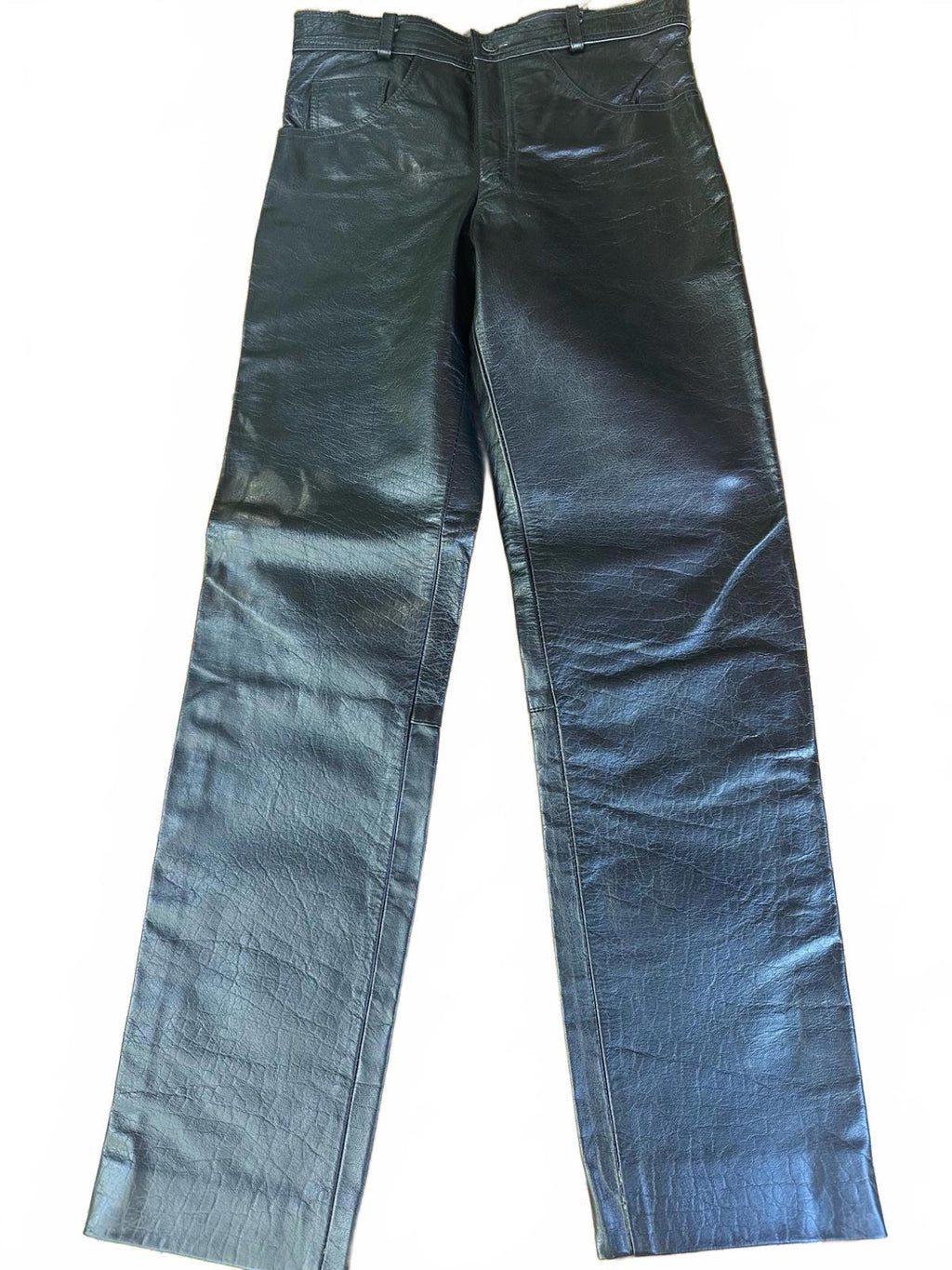 Vintage L. Kookie Black Leather Pants – Size 33