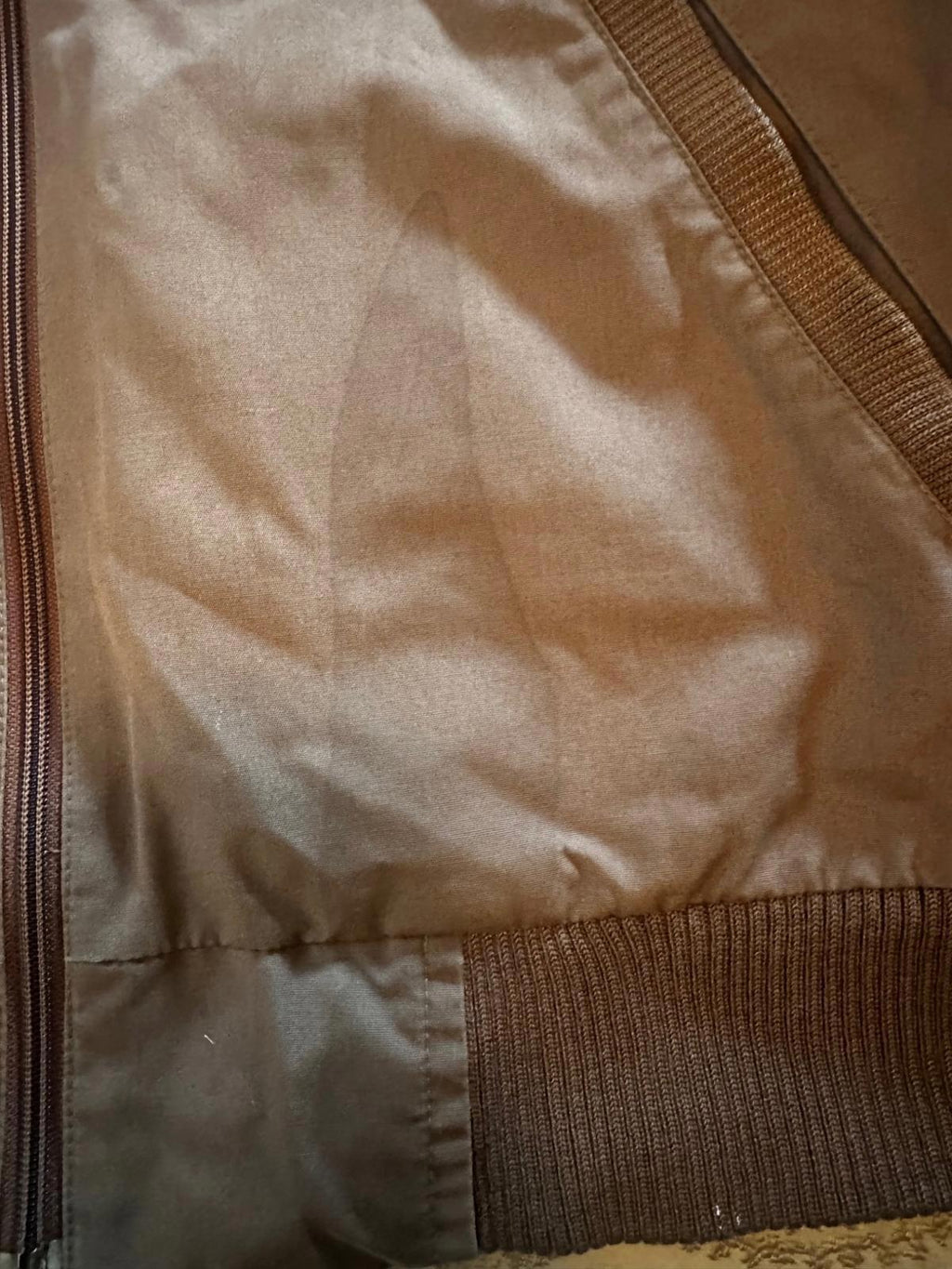 Vintage London Fog Bomber Jacket Brown Size 40