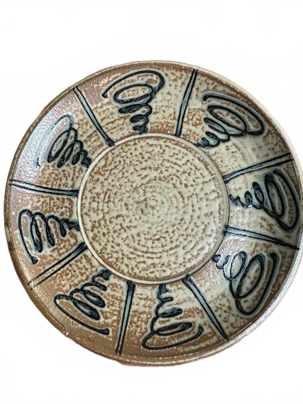 Vintage Studio Pottery Plates Set of 4 Handmade 7.5"