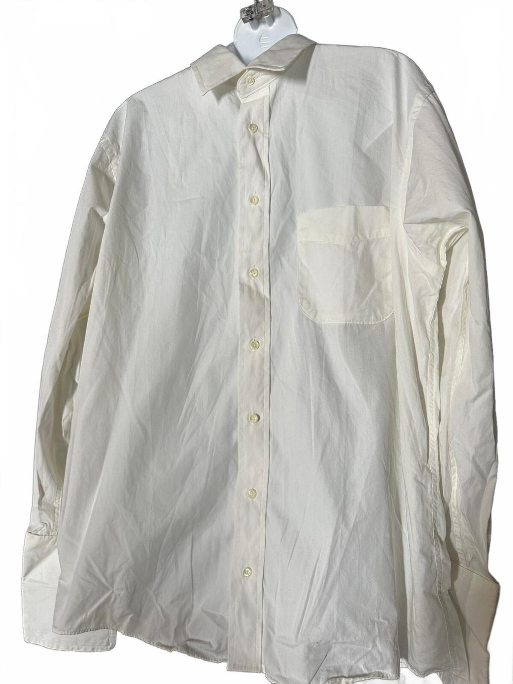 Burberrys London Cream French Cuff Dress Shirt