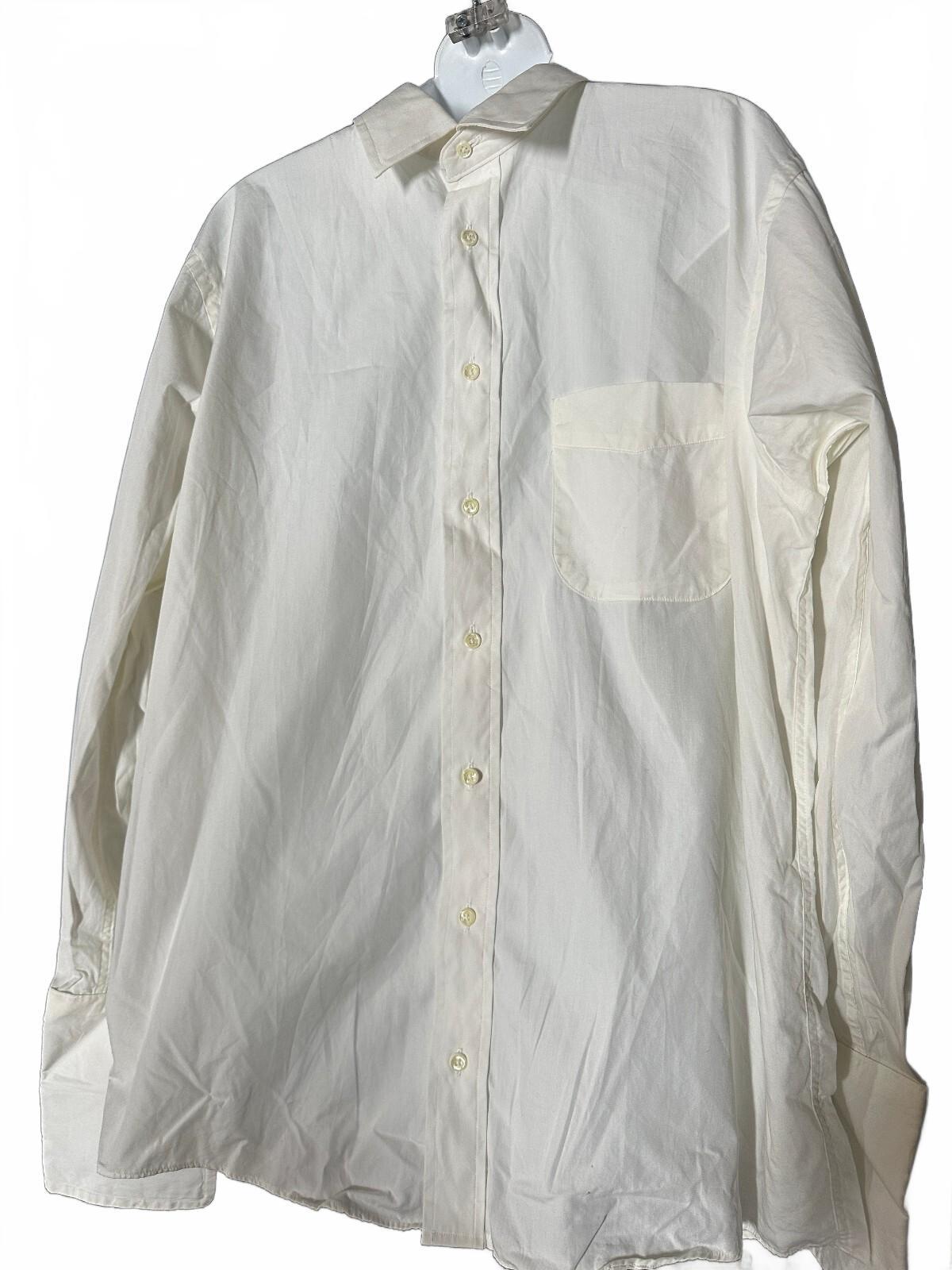 Burberrys London Cream French Cuff Dress Shirt