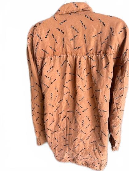 Winston Woods Silk Print Shirt Large