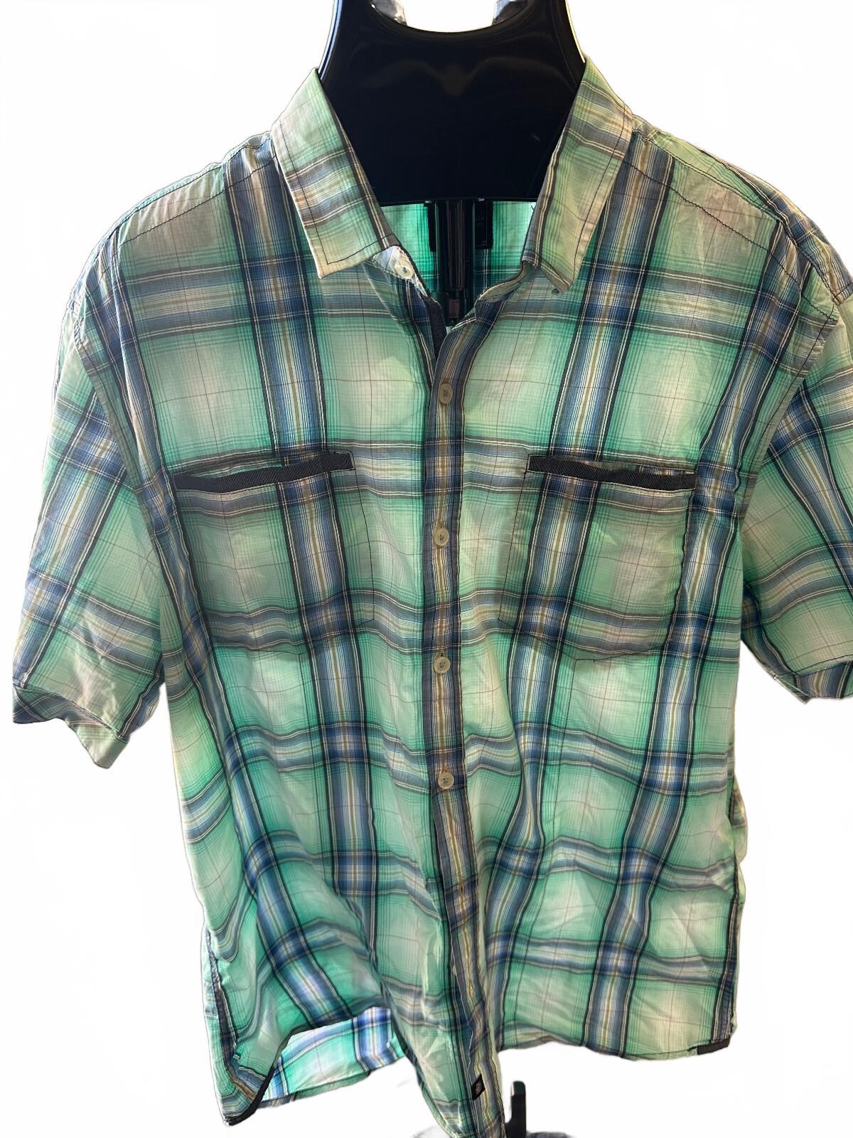 Seven Diamonds Plaid Button Shirt XXL