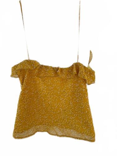 Sylvie & Mado Mustard Ruffle Cami Top