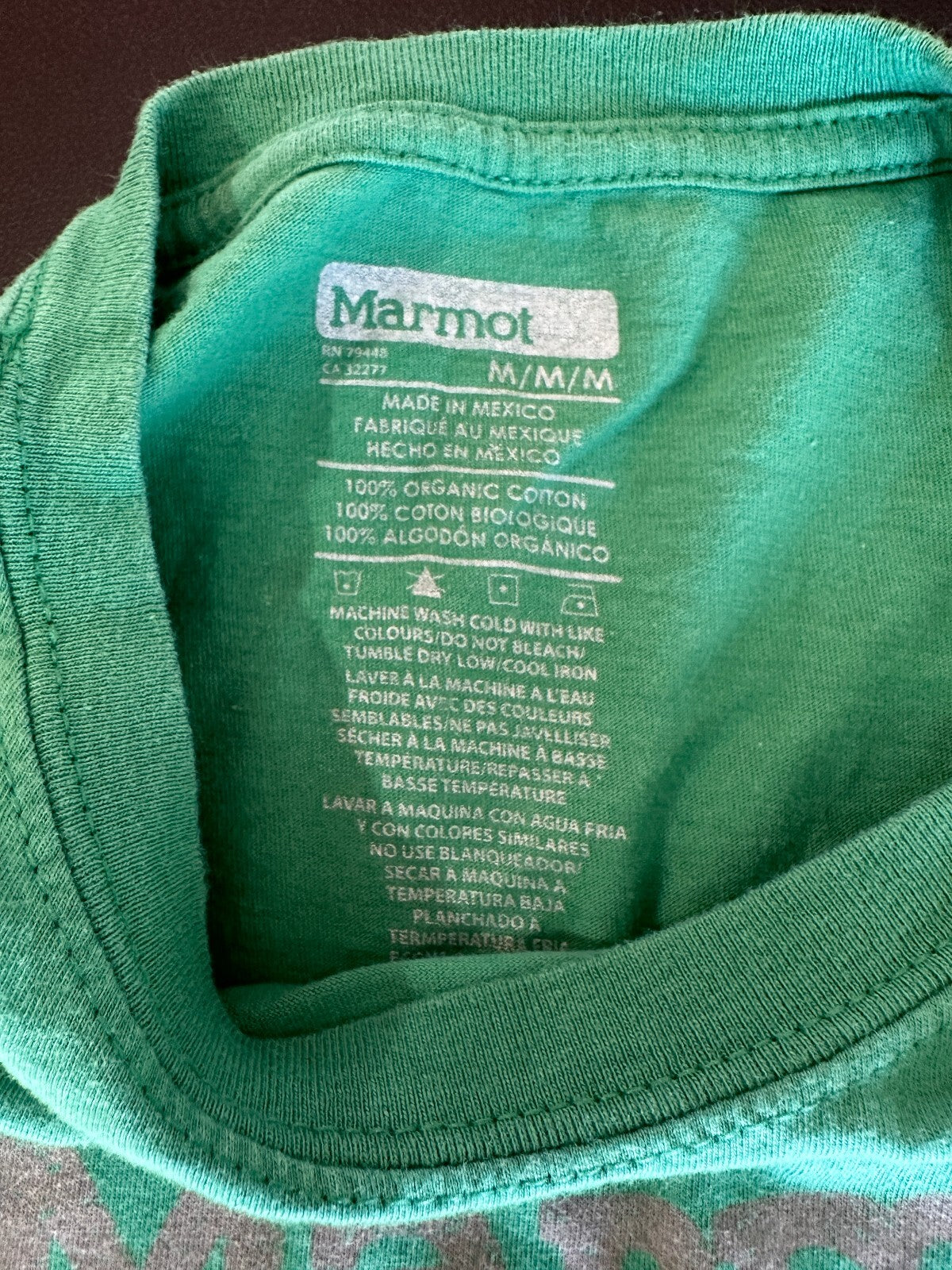 Marmot Mountain Est. 1974 Organic Cotton Tee M