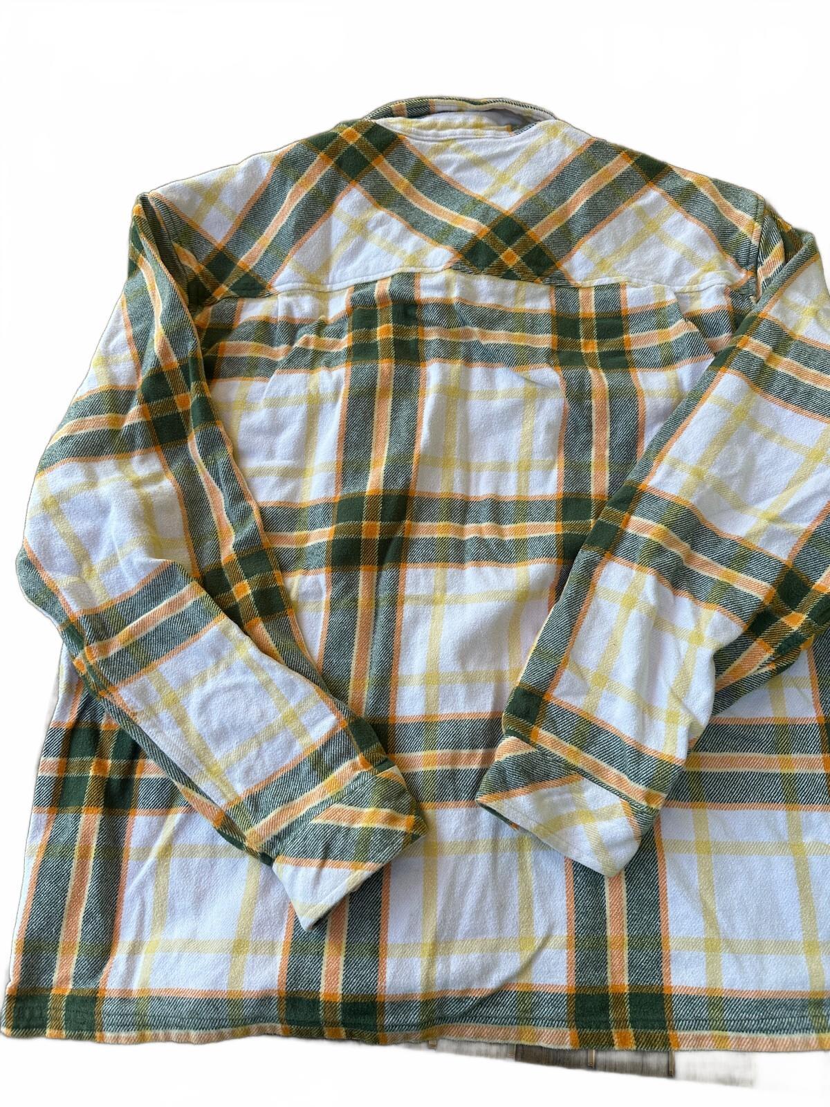 Hurley Santa Cruz Shoreline Flannel Shirt XL Green Plaid