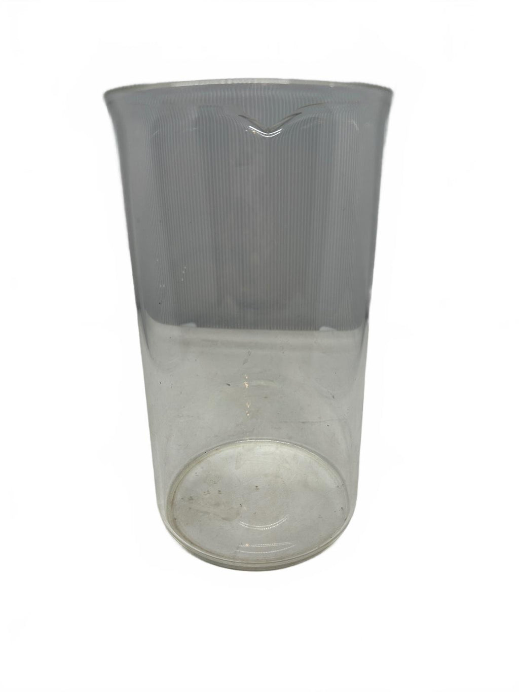 Vintage Spouted Clear Glass Laboratory Beaker 7"
