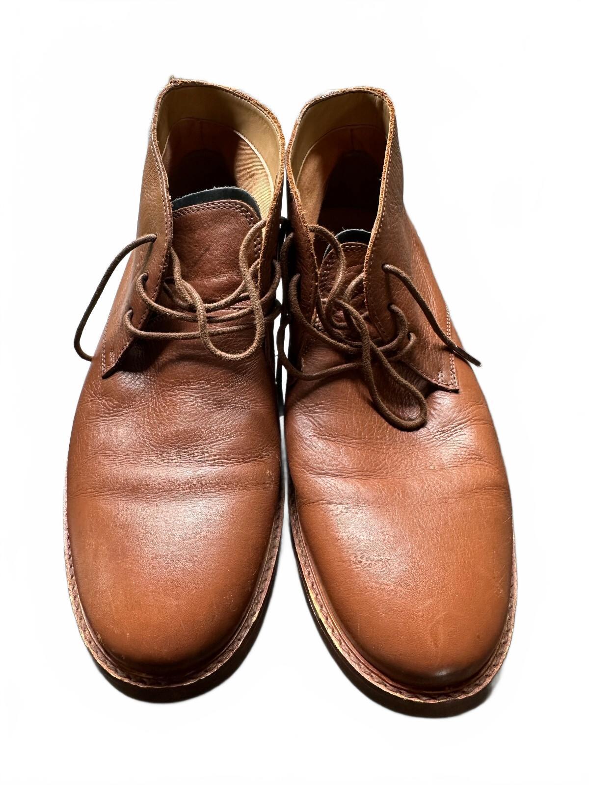 Clarks Men 11 Brown Leather Chukka Boots Made in India