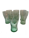 Set of 7 Libbey Coca-Cola Georgia Green Glasses