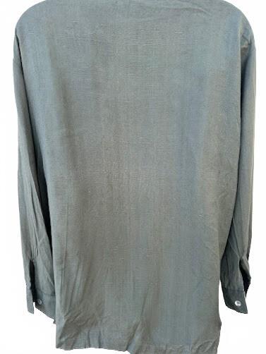 SilkLand 100% Silk Mandarin Button Blouse