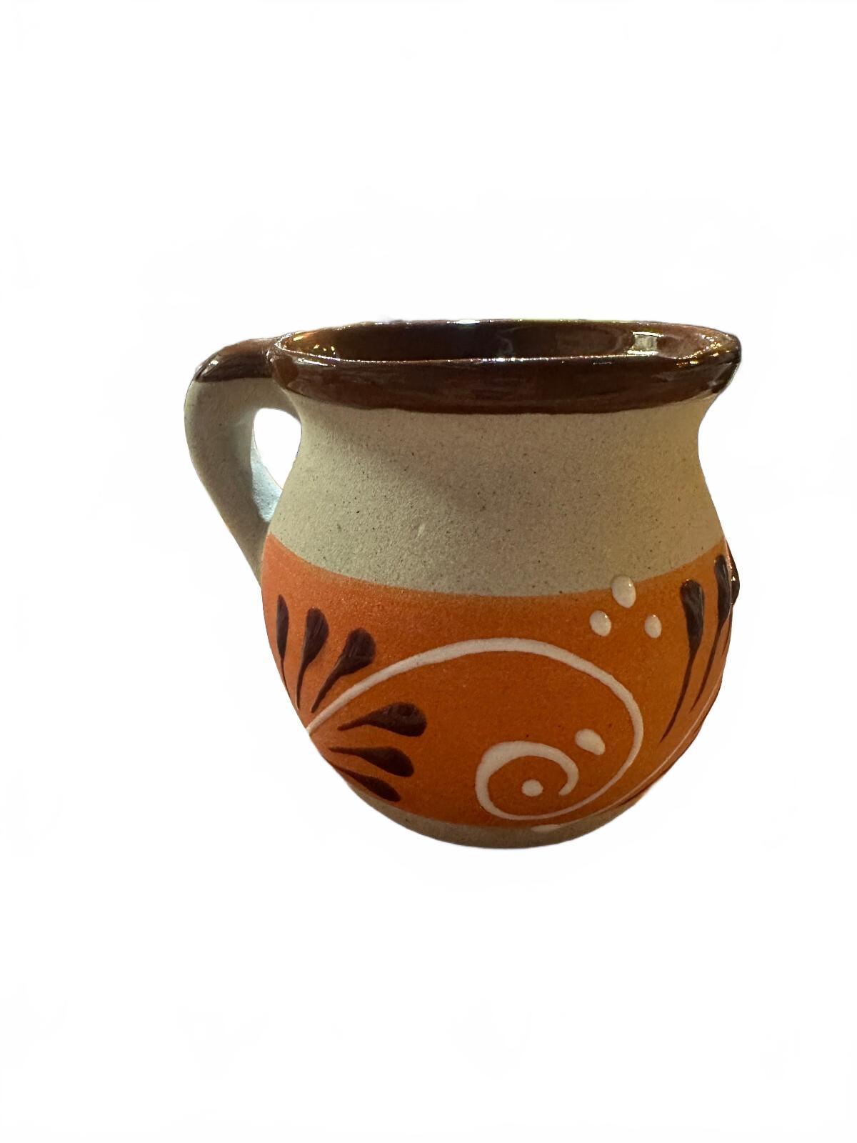 Mexican Hand Painted Pottery Mugs Set of 3