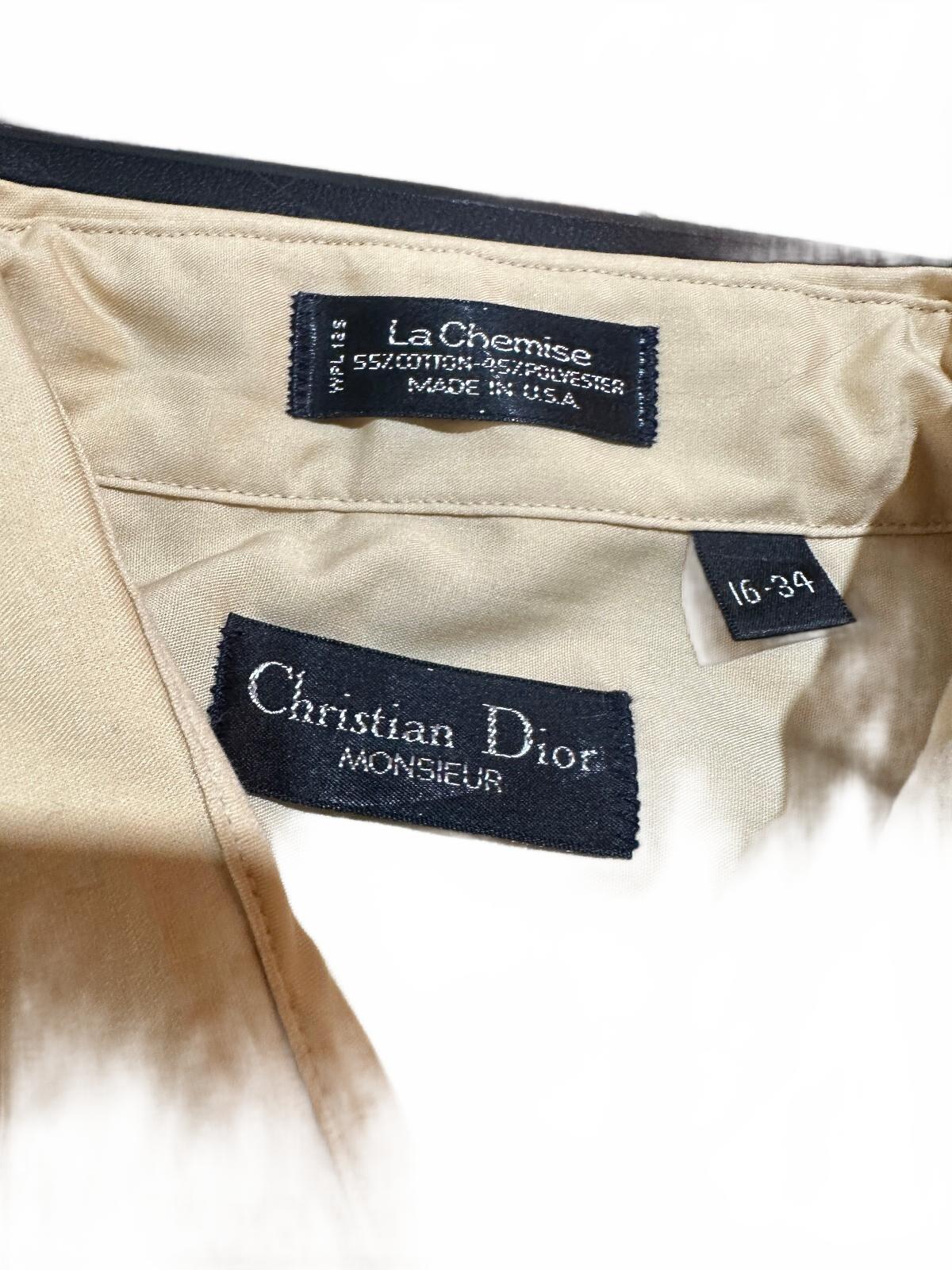 Christian Dior Monsieur Yellow Dress Shirt 16-34 USA