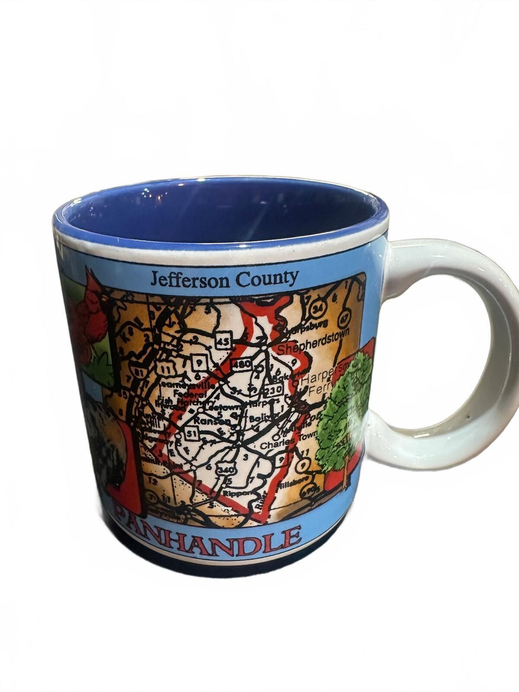 Vintage West Virginia Eastern Panhandle Map Mug