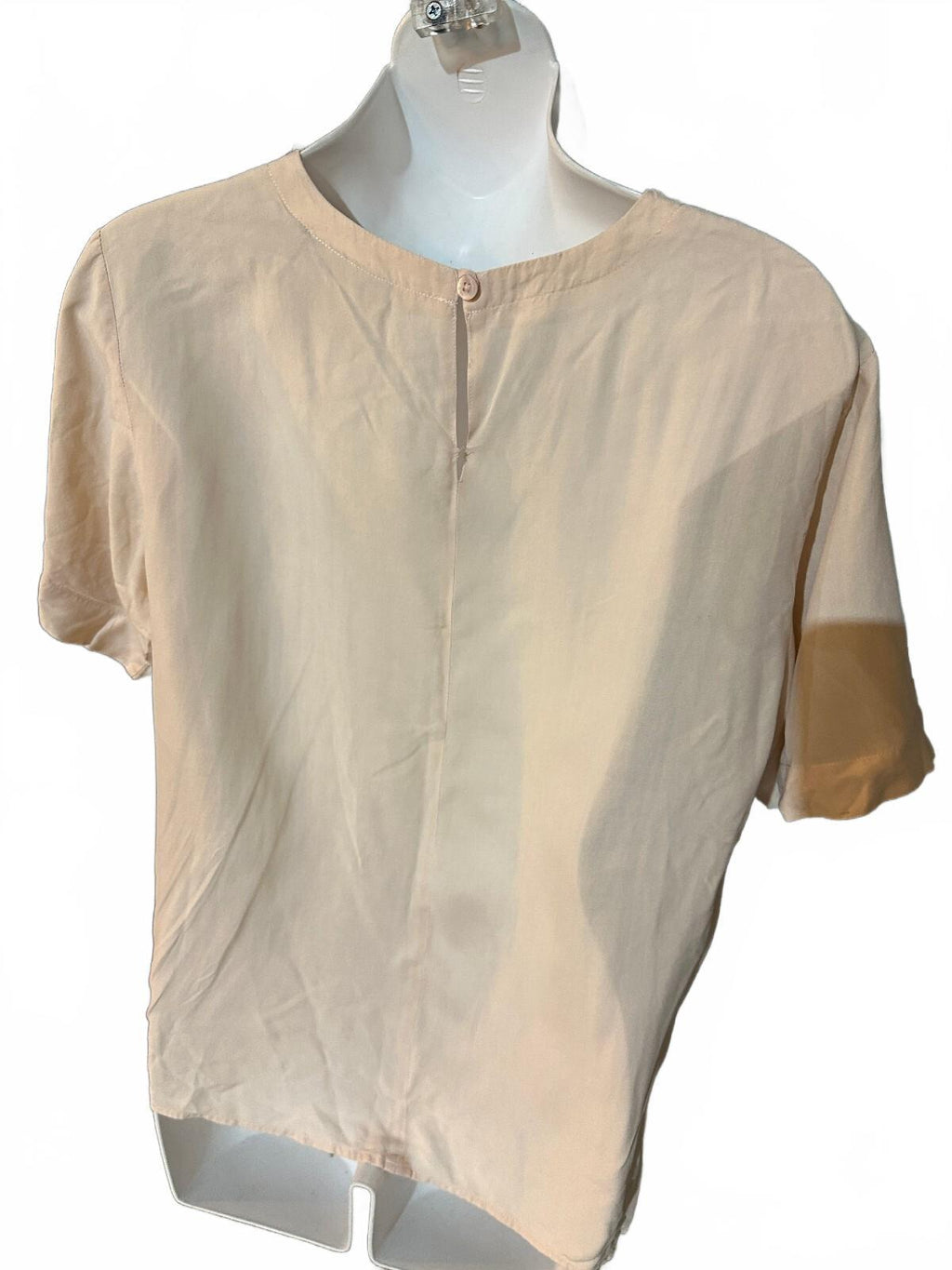 2567 Pale Pink Silk Blouse Size 6